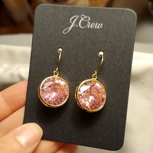 J.Crew Pink Gemstone Earrings